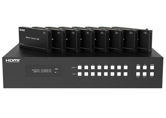 4K604 के साथ VINCAN 8x8 HDBaseT HDMI मैट्रिक्स स्विचरः4पेशेवर एवी प्रतिष्ठानों के लिए वीडियो और पीओसी