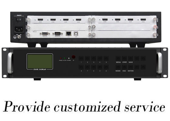 गुणवत्ता  WLHDVP HDMI Video Wall Processor 4x4 Dual Power Matrix Controller कारखाना