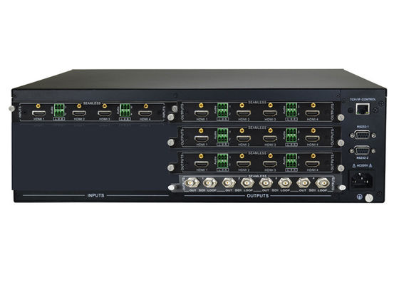 गुणवत्ता  Modular 4K UHD Video Matrix Switcher With 4 Hdmi Input SDI Output कारखाना