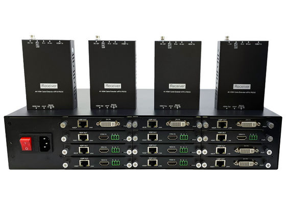 12X एचडीएमआई इनपुट और HDBaseT आउटपुट के साथ Cat5 एक्सटेंडर पर 4k एचडीएमआई