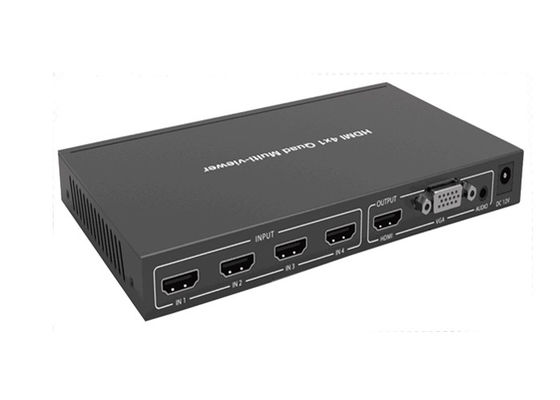 1XHDMI आउटपुट और 1XVGA आउटपुट के साथ 4 इनपुट एचडीएमआई 4K क्वाड मल्टीवीयर