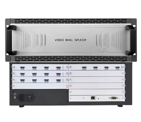 पेशेवर पूर्ण 4K30hz 16 चैनल एचडीएमआई वीडियो वॉल कंट्रोलर 12 इन 4 आउट एलईडी एलसीडी वीडियो वॉल प्रोसेसर