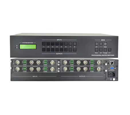 4Kx2k 60Hz आउटपुट रिज़ॉल्यूशन तक के लिए OEM ODM वीडियो मैट्रिक्स स्विचर