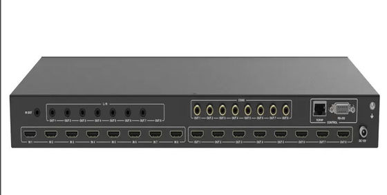 4Kx2k 60Hz आउटपुट रिज़ॉल्यूशन तक के लिए OEM ODM वीडियो मैट्रिक्स स्विचर