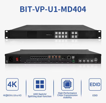 4/4 इनपुट और आउटपुट के लिए वीडियो मैट्रिक्स स्विचर 4Kx2k 60Hz तक