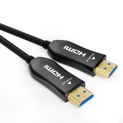 अल्ट्रा एचडी 4K एचडीएमआई फाइबर ऑप्टिक केबल ¥ 100 मीटर लंबा, स्थिर और हस्तक्षेप मुक्त