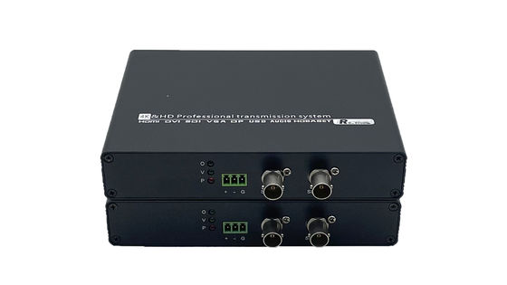 12G SDI 4K फाइबर एक्सटेंडर - प्रसारण के लिए लंबी दूरी की असम्पीडित वीडियो