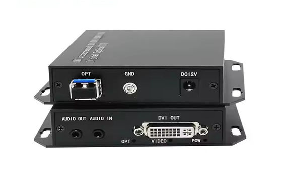 DVI फाइबर ऑप्टिक एक्सटेंडर 20 किमी 1080p@60Hz ट्रांसमिशन DVI-D डुअल लिंक