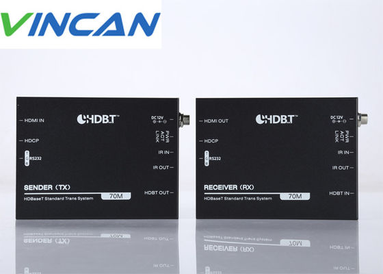 HDbaset एचडीएमआई एक्सटेंडर ओवर सिंगल 70m CAT6 आईआर सपोर्ट POC के साथ, RS232 4k 60hz