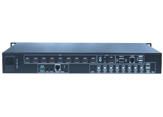 8X1 4k 60Hz एचडीएमआई मल्टीव्यूवर एचडीसीपी 2.2 एचडीबीएसईटी 70 मीटर आउटपुट पोर्ट