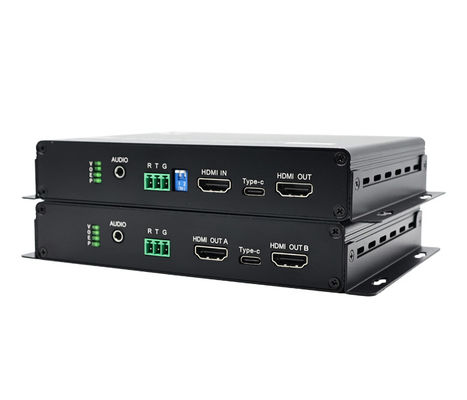 4K HDMI ऑप्टिकल एक्सटेंडर ओवर फाइबर 60Hz HDMI 2.0b& 10KM एलसी इंटरफेस