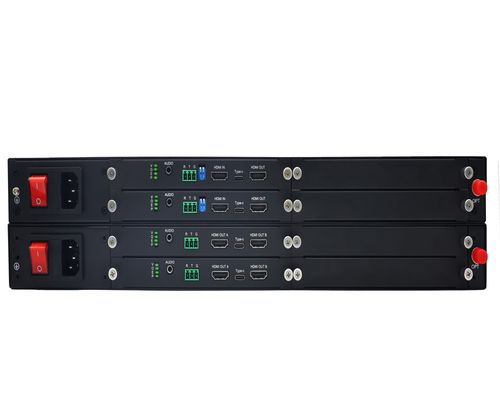 10 किमी 4K 60Hz एचडीएमआई एक्सटेंडर फाइबर ऑप्टिकल पर कोई हानि नहीं कोई विलंबता नहीं