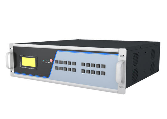 3840x2160 60 हर्ट्ज और नीचे की ओर संगतता उन्नत FPGA 88 पोर्ट 3.5 U फाइबर KVM मैट्रिक्स