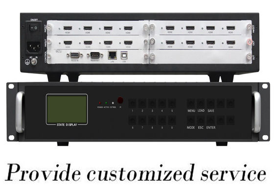 4k 8ch 2x2 HDMI वीडियो वॉल कंट्रोलर HD 1080P सिग्नल प्रोसेसिंग: