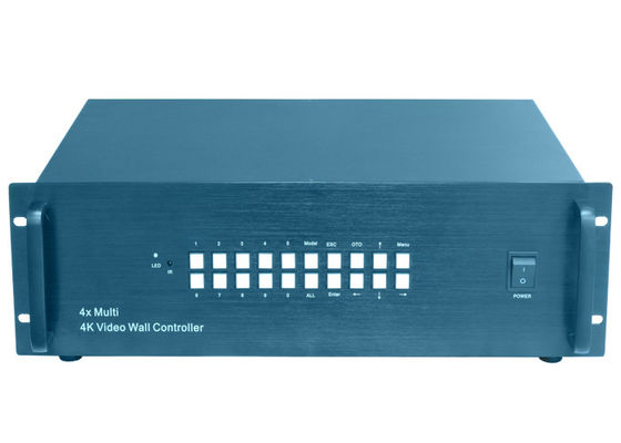 4K 60HZ LCD वीडियो वॉल कंट्रोलर 4 HDMI सिग्नल इनपुट 16 आउटपुट: