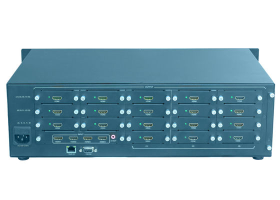 4K 60HZ LCD वीडियो वॉल कंट्रोलर 4 HDMI सिग्नल इनपुट 16 आउटपुट: