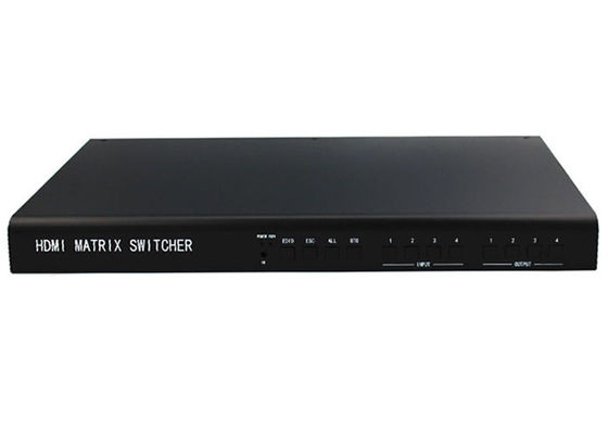 4 आउट मैट्रिक्स एलसीडी वीडियो वॉल कंट्रोलर HDMI1.3 HDPC1.3 प्रोटोकॉल में 4