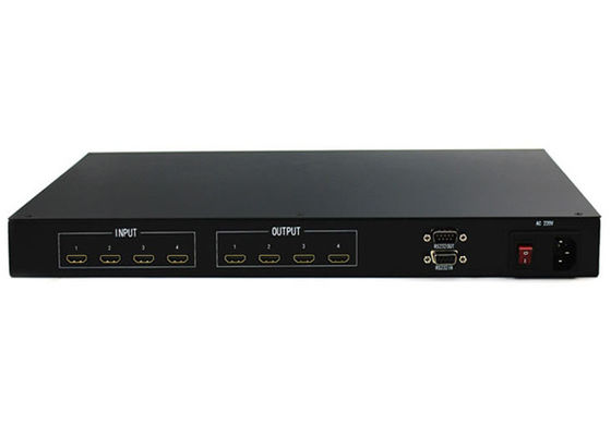 4 आउट मैट्रिक्स एलसीडी वीडियो वॉल कंट्रोलर HDMI1.3 HDPC1.3 प्रोटोकॉल में 4