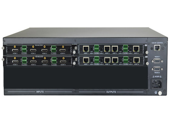निर्बाध EDID 4K वीडियो मैट्रिक्स स्विचर 8 HDMI इनपुट 8 HDBaseT आउटपुट