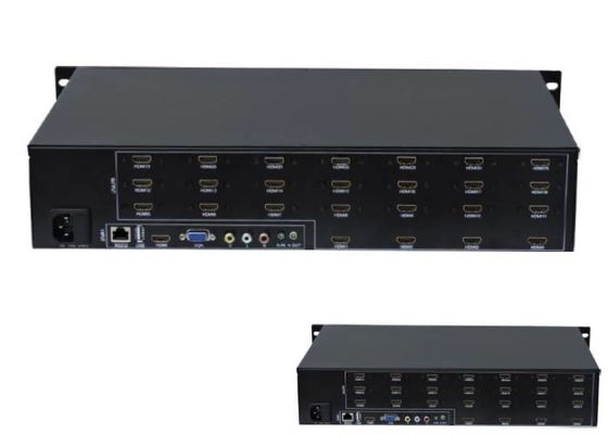 एलसीडी के लिए 5X5 मल्टी स्क्रीन कंट्रोलर 1ch HDMI इनपुट 25 Ch आउटपुट