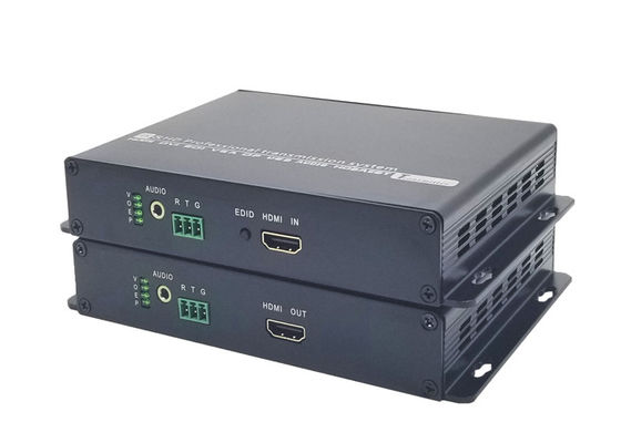 RS232 पोर्ट एचडीएमआई वीडियो एक्सटेंडर 1920x1200 3Gbps फाइबर ऑप्टिक पर