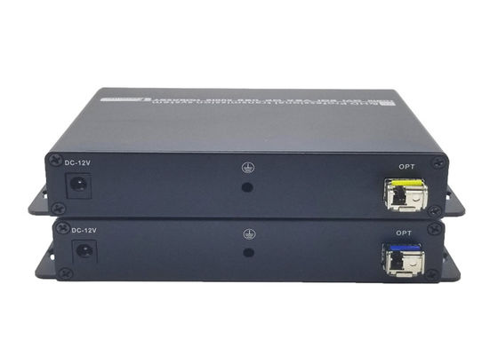 RS232 पोर्ट एचडीएमआई वीडियो एक्सटेंडर 1920x1200 3Gbps फाइबर ऑप्टिक पर