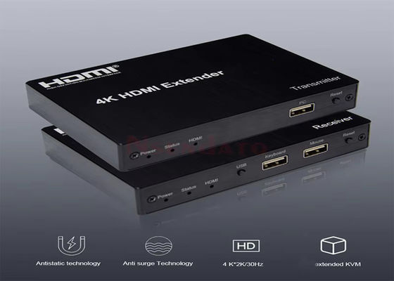 150M 4K 30Hz एचडीएमआई केवीएम यूएसबी पोर्ट HDBaseT एक्सटेंडर कैट 5ई/कैट 6 के माध्यम से