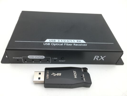 300 मीटर दूरी, 5 Gbps स्पीड और 4-पोर्ट USB हब के साथ USB 3.0 फाइबर ऑप्टिक एक्सटेंडर
