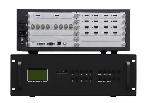 3.5U केसिंग 4k मैट्रिक्स वीडियो वॉल प्रोसेसर 16 Ch 1080P HDMI आउटपुट
